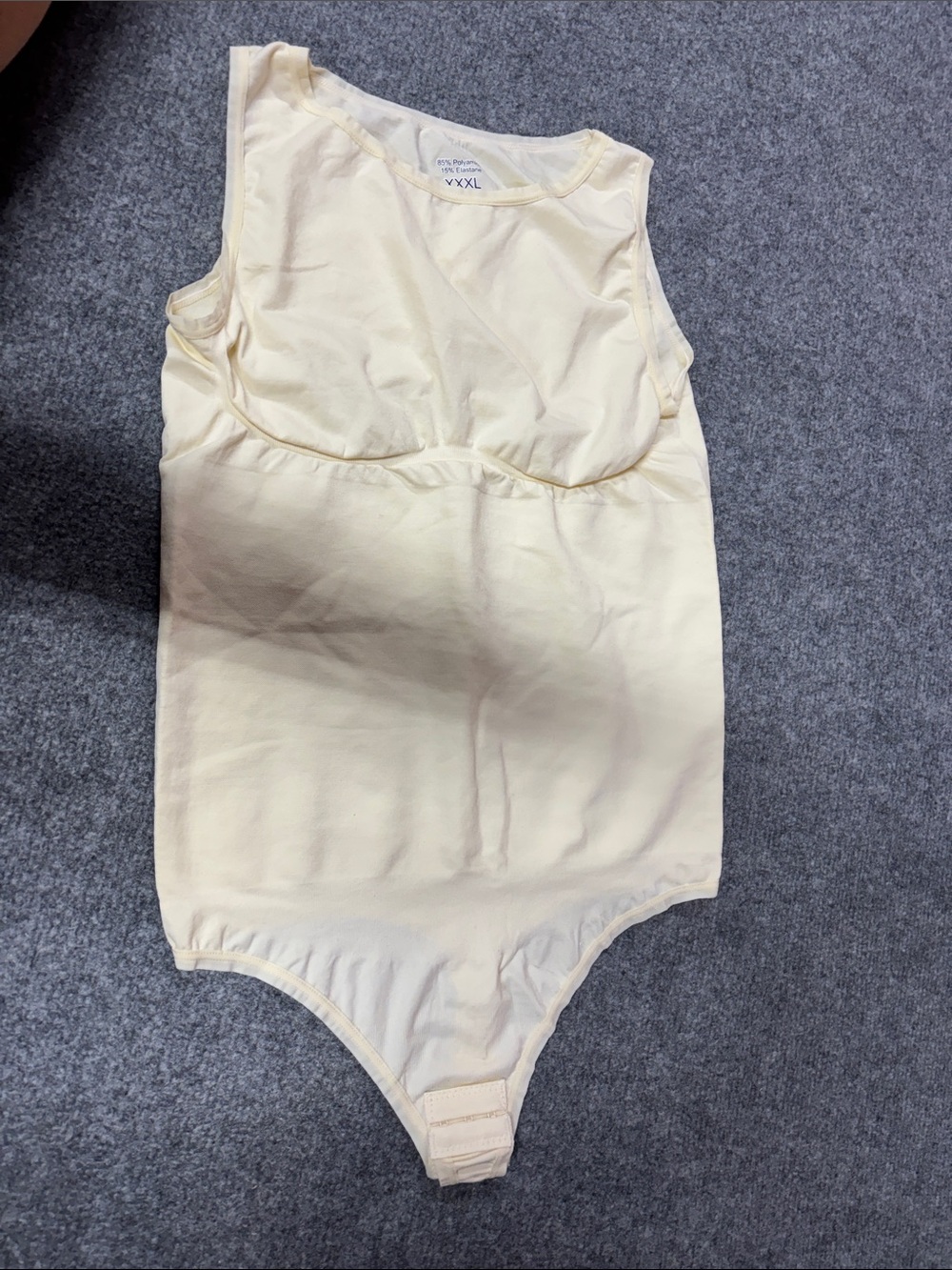Sleeveless thong style Shapewear Bodysuit in Cream - Supportive One-Piece